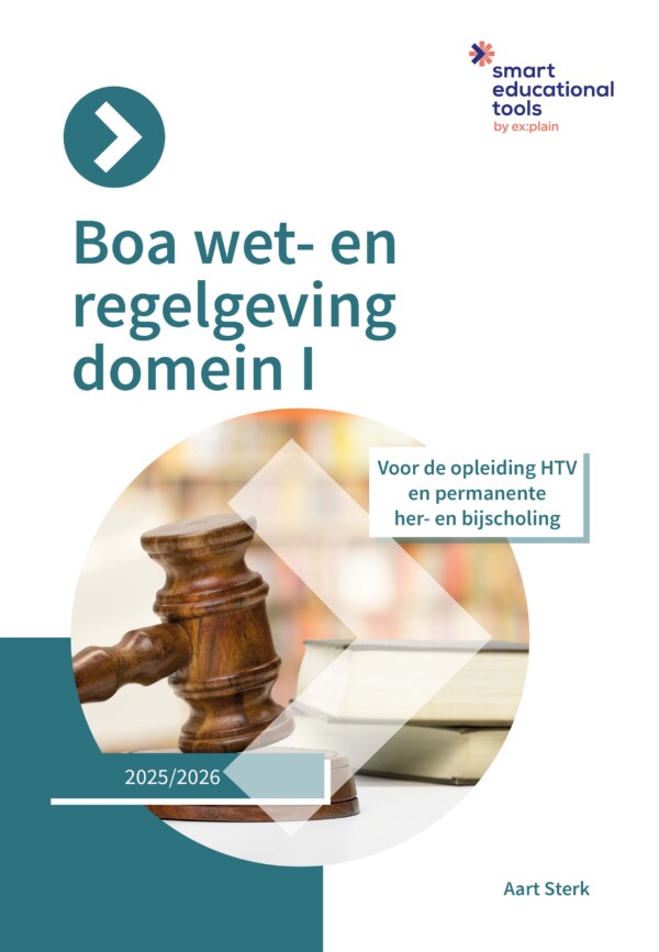 Boa wet- en regelgeving domein 1 2025-2026 (geen Smart-e-learning)
